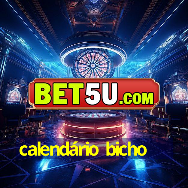 calendário bicho